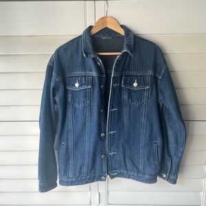 Denim jacket with soft lining. Like new.